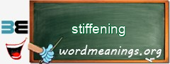 WordMeaning blackboard for stiffening